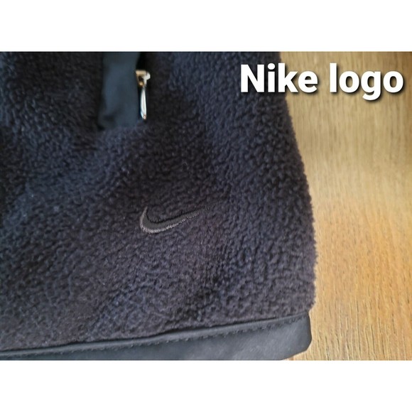 NIKE Women's Size S FIT THERMA Fleece Black Full Zip Jacket Excellent Condition! - Picture 2 of 5